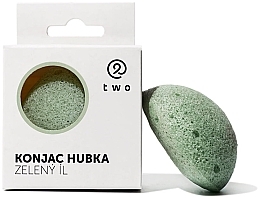 Парфумерія, косметика Спонж конняку із зеленою глиною - Two Cosmetics Konjac Sponge with Green Clay