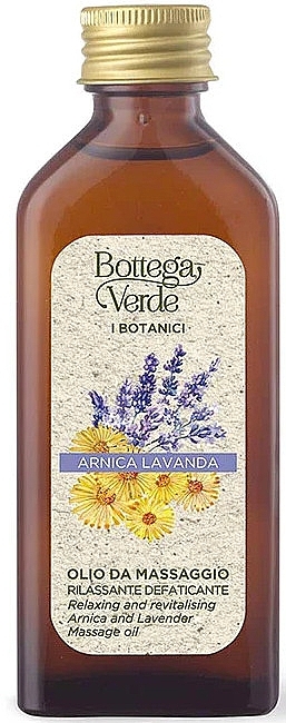 Розслаблювальна масажна олія "Арніка та лаванда" - Bottega Verde I Botanici Arnica & Lavender Massage Oil — фото N1