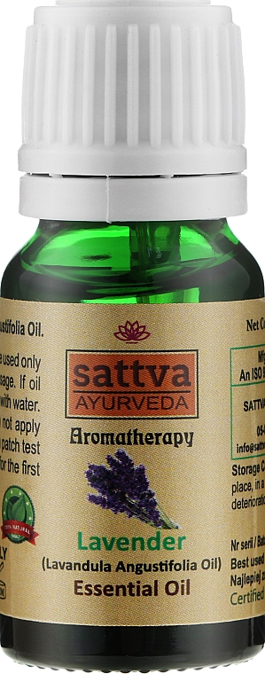 Ефірна олія "Лаванда" - Sattva Ayurveda Lavender Essential Oil — фото N1