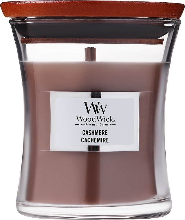 Ароматична свічка у склянці - Woodwick Cashmere Scented Candle — фото N1