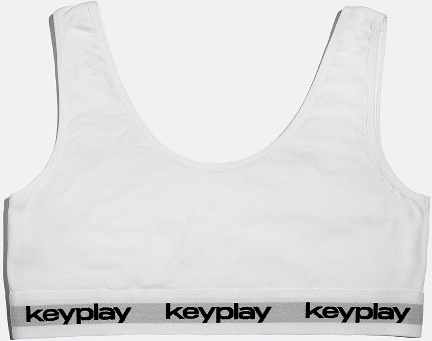 Комплект белья для женщин "Base White", топ + трусики-бикини, белый - Keyplay — фото N2