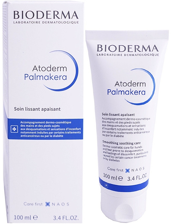 Заспокійливий розгладжувальний крем для тіла - Bioderma Atoderm Palmakera Smoothing Soothing Care — фото N1