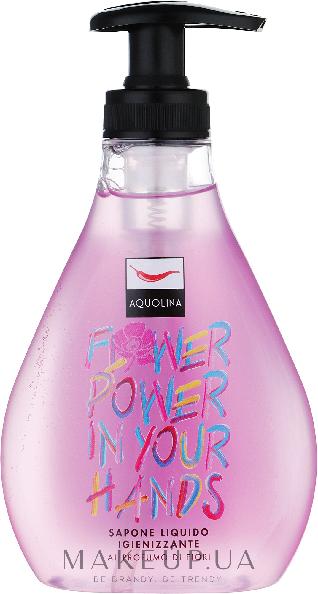 Рідке мило для рук - Aquolina Flower Power Sapone Liquido Igienizzante — фото 250ml