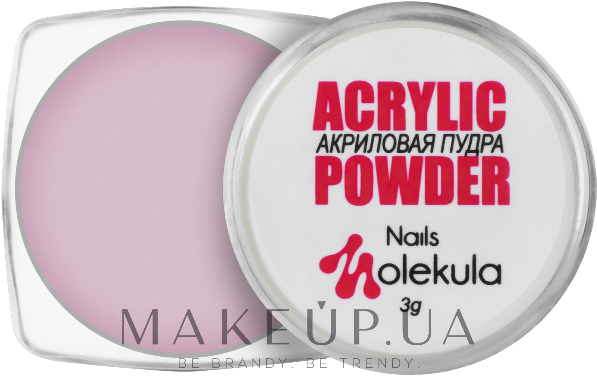 Акрилова пудра для нігтів - Nails Molekula Acrylic Powder (міні) — фото 02 - Розовый