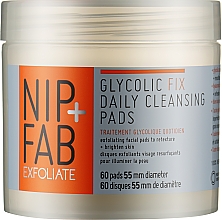 Очищувальні диски для щоденного застосування - NIP + FAB Glycolic Fix Daily Cleansing Pads — фото N1