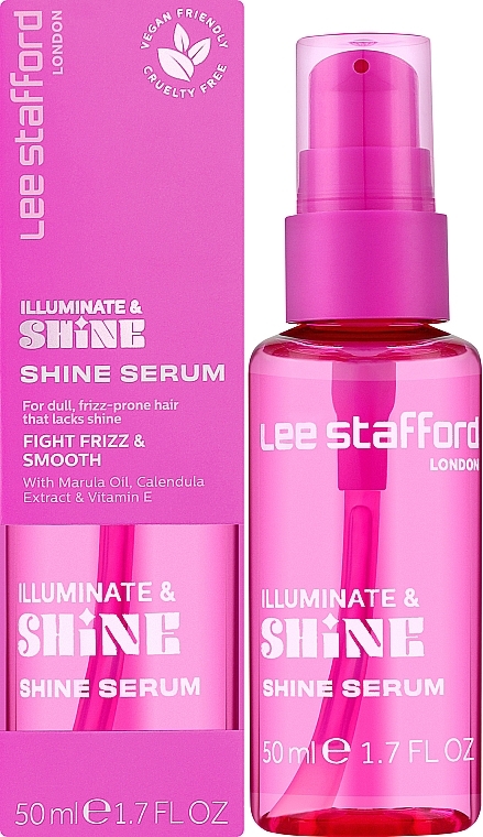 Разглаживающая сыворотка для волос - Lee Stafford Illuminate & Shine Serum — фото N2