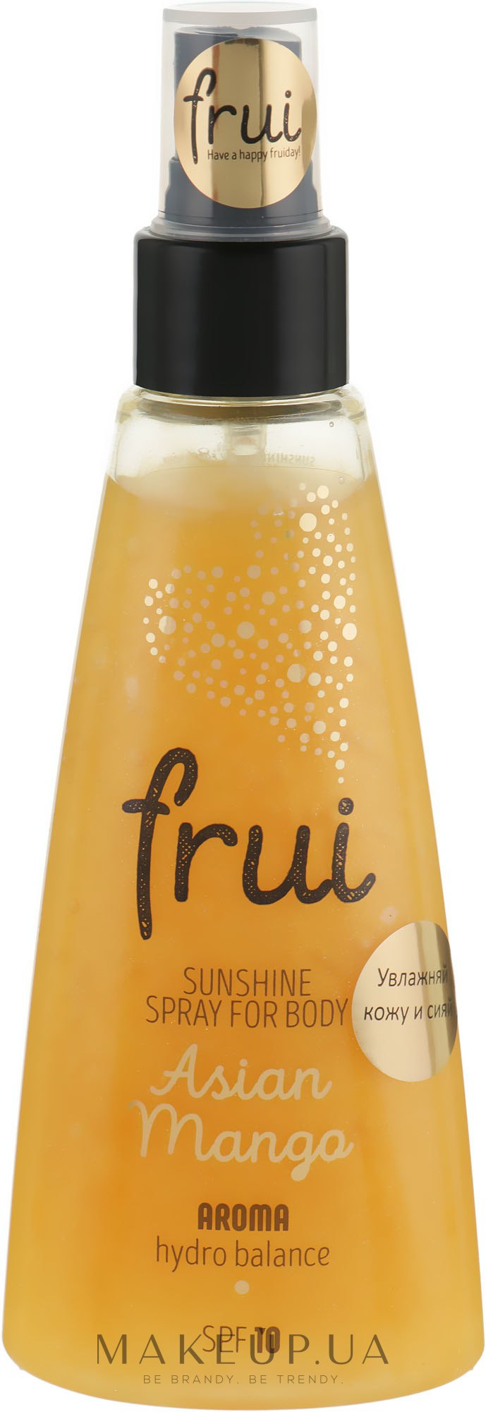 Сяйний арома-спрей зі зволоженням "Манго" - Frui Sunshine Spray For Body Asian Mango — фото 150ml