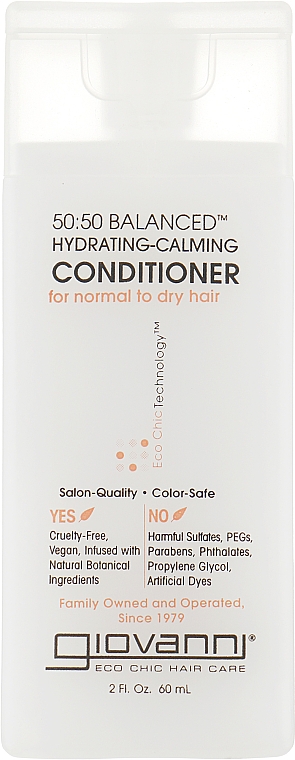 Кондиціонер - Giovanni Eco Chic Hair Care Conditioner Balanced Hydrating-Calming — фото N1