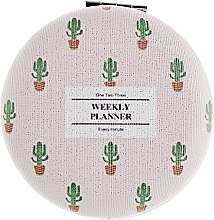Косметичне дзеркало, "Weekly Planner", рожеве - SPL — фото N1