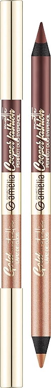 Двусторонний карандаш для глаз - Amelia Cosmetics Perfect Eyepencil Duo — фото N1