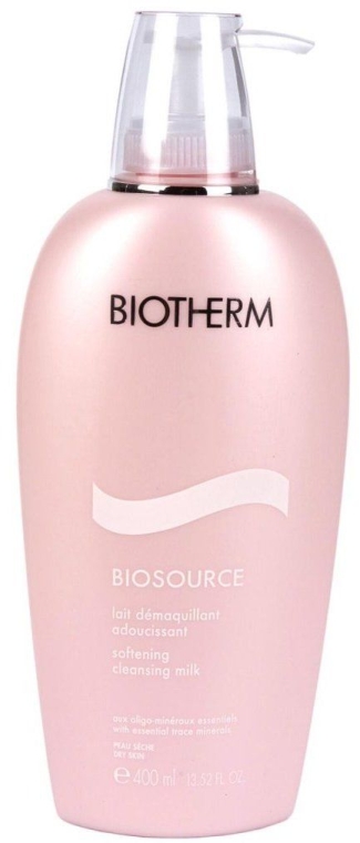 Молочко для снятия макияжа для сухой кожи - Biotherm Biosource Softeninig Cleansing Milk 400ml