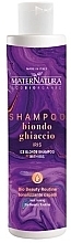 Шампунь для нейтрализации желтизны - MaterNatura Ice Blonde Iris Hair Toning Shampoo — фото N2