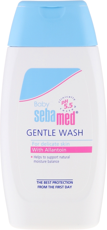 Деликатная эмульсия для умывания для тела и волос - Sebamed Extra Soft Ph 5.5 Baby Wash — фото N2