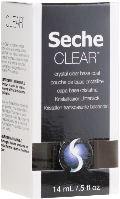 Прозрачное базовое покрытие - Seche Vite Clear Crystal Base Coat — фото N1