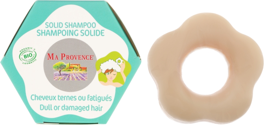 Твердий біошампунь для пошкодженого волосся - Ma Provence Solid Shampoo — фото N1