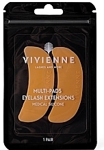 Патчи силиконовые, оранжевые - Vivienne Multi-Pads Eyelash Extensions — фото N1