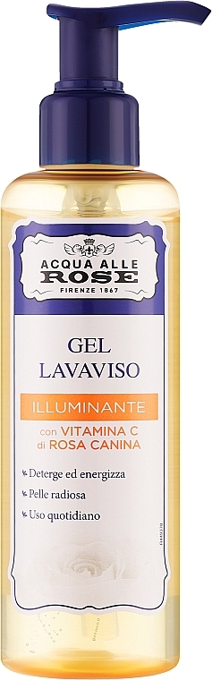 Освітлювальний гель для вмивання з вітаміном С - Roberts Acqua alle Rose Gel Lavaviso Illuminante con Vitamina C — фото N1