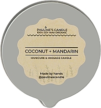 Масажна свічка "Кокос і мандарин" - Pauline's Candle Coconut & Mandarin Manicure & Massage Candle — фото N5