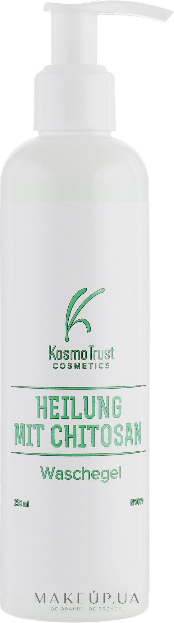 Гель для умывания с хитозаном и экстрактом кубебы - KosmoTrust Cosmetics Heilung Mit Chitosan Waschegel — фото 250ml