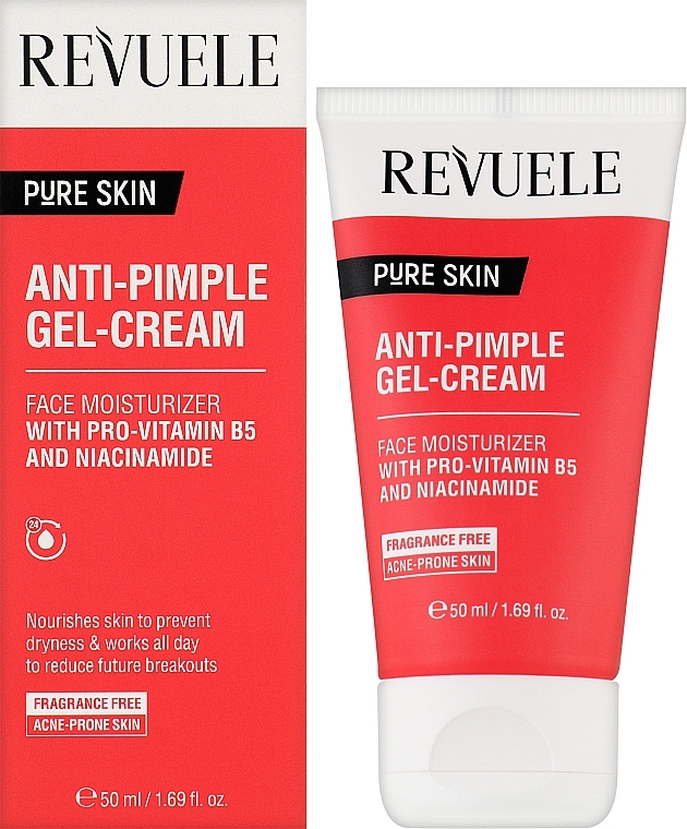 Гель-крем для лица против прыщей - Revuele Pure Skin Anti-Pimple Gel-Cream — фото N2