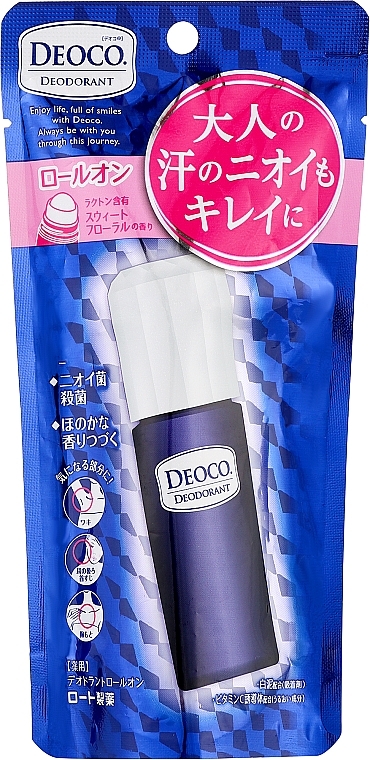 Дезодорант-ролик проти вікового запаху тіла - Rohto Deoco Deodorant — фото N1