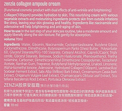 Крем для обличчя з колагеном - Zenzia Collagen Ampoule Cream — фото N3