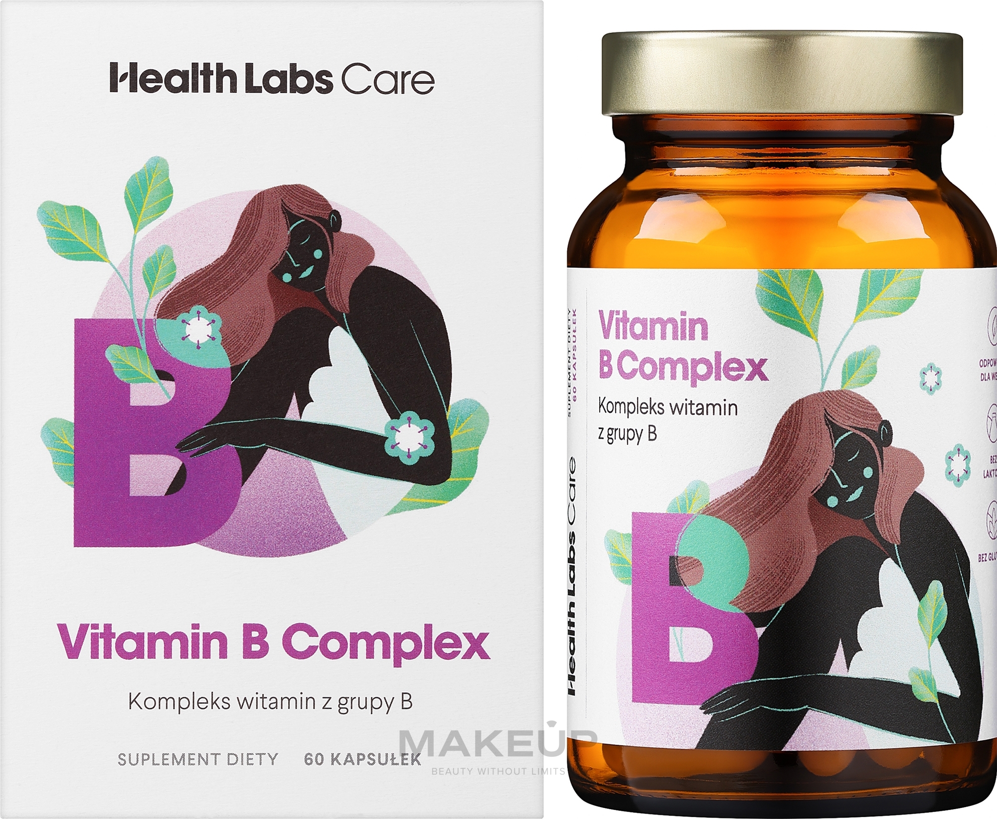 Пищевая добавка "Комплекс витаминов группы В" - HealthLabs Vitamin B Complex  — фото 60шт