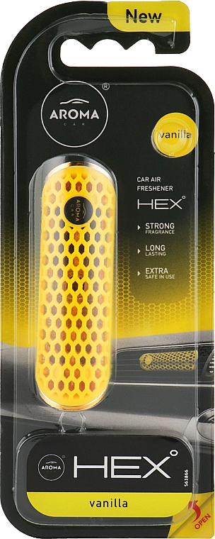 Ароматизатор "Ваніль" для автомобіля - Aroma Car Hex