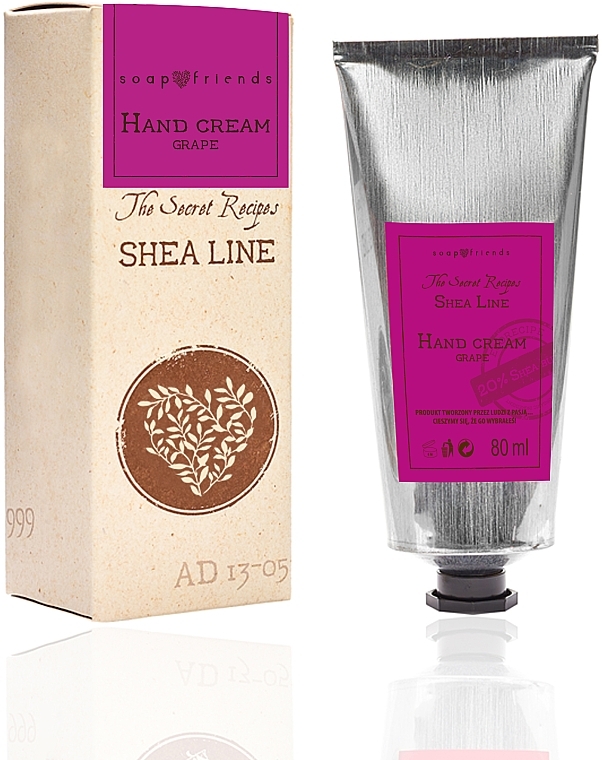 Крем для рук "Виноград" - Soap&Friends Shea Line Hand Cream Grape — фото N1