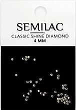 Парфумерія, косметика Стрази для нігтів, 4 мм      - Semilac Classic Shine Diamond