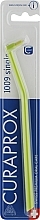Парфумерія, косметика Монопучкова зубна щітка "Single CS 1009", салатово-жовта - Curaprox