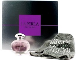 Духи, Парфюмерия, косметика La Perla Divina - Набор (edt/50ml + Gloves Silver Sequins)