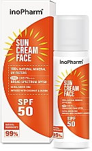 Парфумерія, косметика Сонцезахисний крем для обличчя - InoPharm Sun Cream Face SPF50