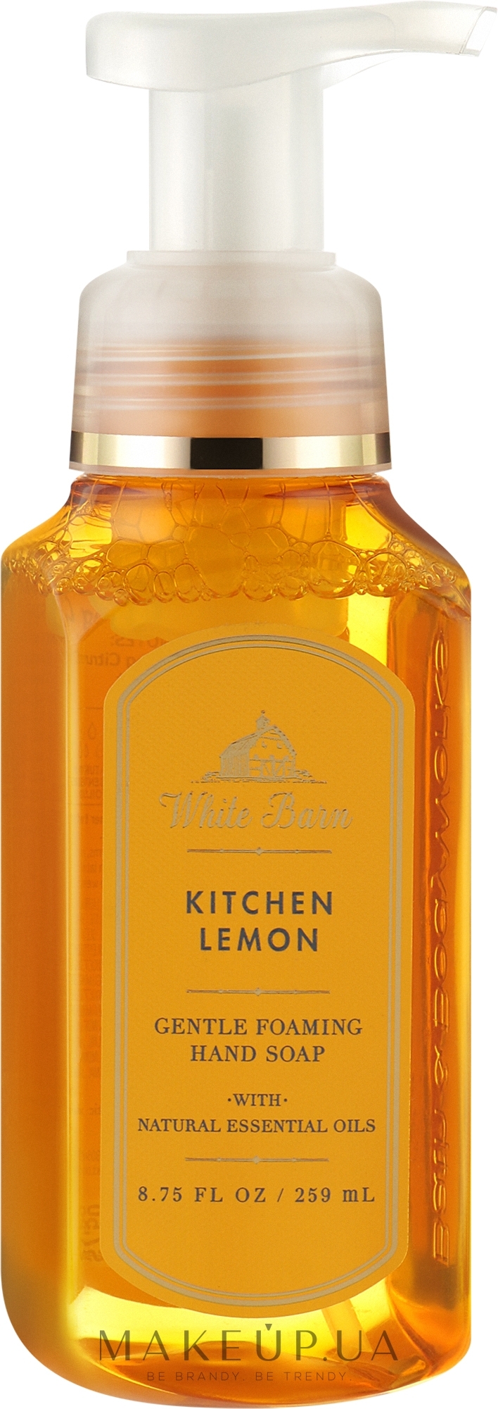 Мило для рук - Bath & Body Works White Barn Kitchen Lemon Gentle Clean Foaming Hand Soap — фото 259ml