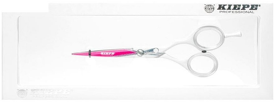 Ножницы парикмахерские, 2448/5, розовые - Kiepe Hair Scissors Ergo Anatomic ZIP 5" — фото N1