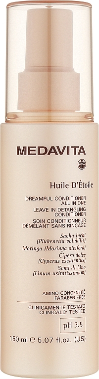 Распутывающий кондиционер-спрей для волос - Medavita Huile D'Etoile Dreamful All In One — фото N1