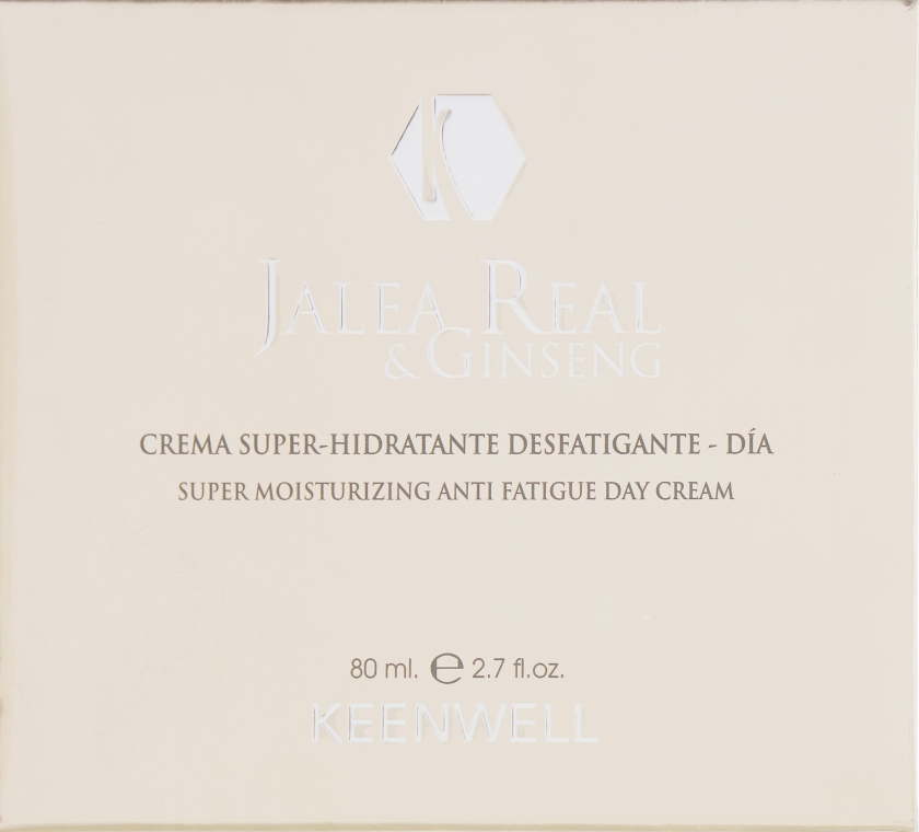 Денний супер зволожуючий крем, знімаючий втому - Keenwell Jalea Real And Ginseng Cream — фото N4