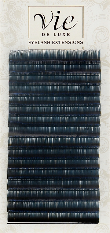 Ресницы в ленте черно-синие B 0,07/10 - Vie de Luxe — фото N1