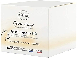 Крем для обличчя з ослиним молоком - Galeo Face Cream Organic Donkey Milk — фото N1