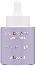 Парфумерія, косметика Нічна відновлювальна сироватка для обличчя - Nacomi Rich Recovery Midnight Face Serum