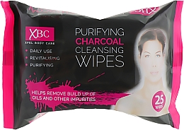Вологі серветки для демакіяжу "Активоване вугілля" - Xpel Marketing Ltd Body Care Purifying Charcoal Cleansing Facial Makeup Remover — фото N1