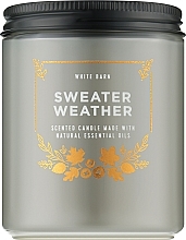 Духи, Парфюмерия, косметика Аромасвеча "Sweater Weather" - Bath and Body Works