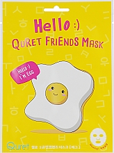Маска с экстрактом белка - Quret Hello Friends Mask Egg — фото N1