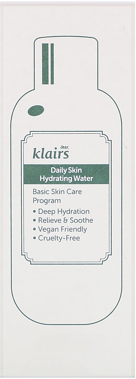 Глибокозволожувальний тонік з екстрактом зеленого чаю для обличчя - Klairs Daily Skin Hydrating Water — фото N2