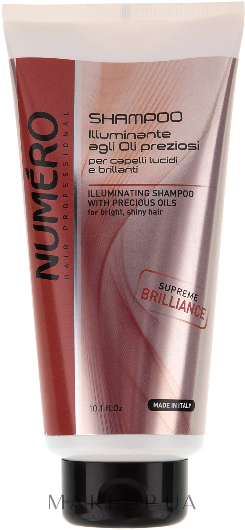 Шампунь для придания блеска c ценными маслами - Brelil Professional Numero Supreme Brilliance Shampoo — фото 300ml