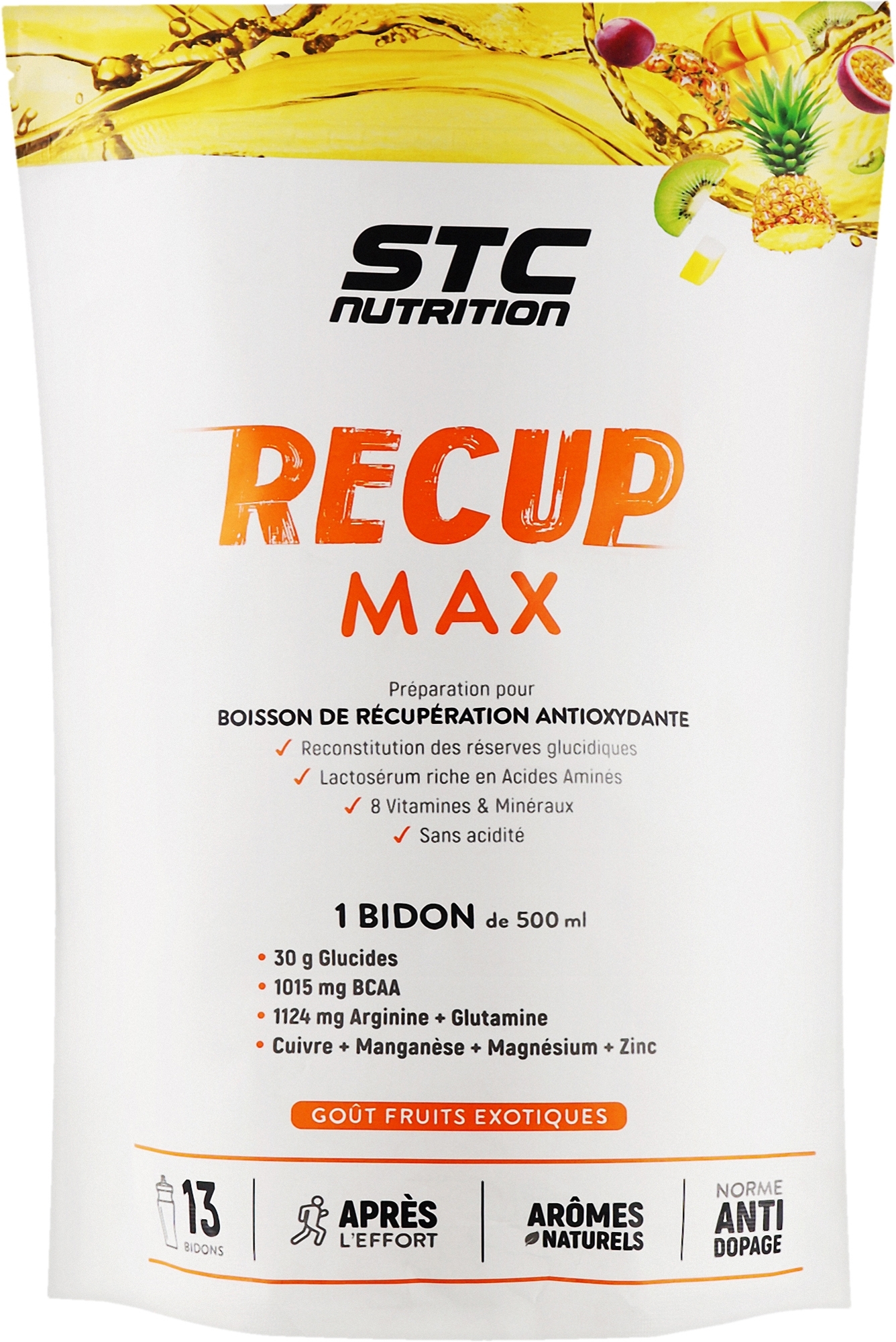 Антиоксиданты для спорта, со вкусом экзотических фруктов - STC Nutrition Recup Max — фото 525g