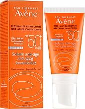 Солнцезащитный антивозрастной крем для лица - Avene Solaire Anti-Age SPF 50 + — фото N1