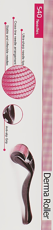 Мезоролер на 540 титанових голок 0.25 мм - MT ROLLER Derma Roller System — фото N3