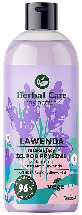 Розслаблювальний гель для душу з алантоїном - Farmona Herbal Care Lavender — фото N1