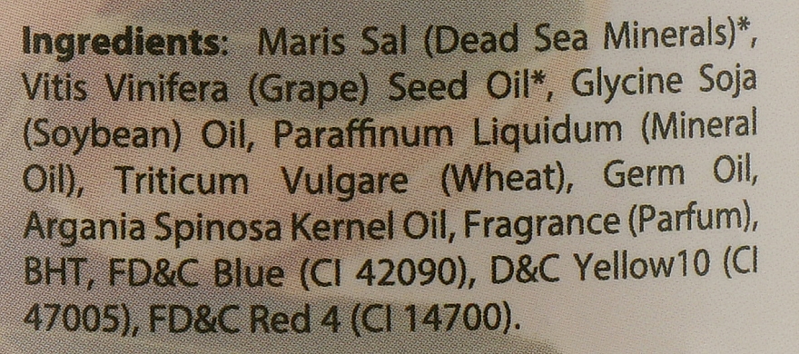 Скраб для тіла з мінералами Мертвого моря і аргановою олією - Dead Sea Collection Argan Mineral Salt Scrub — фото N3